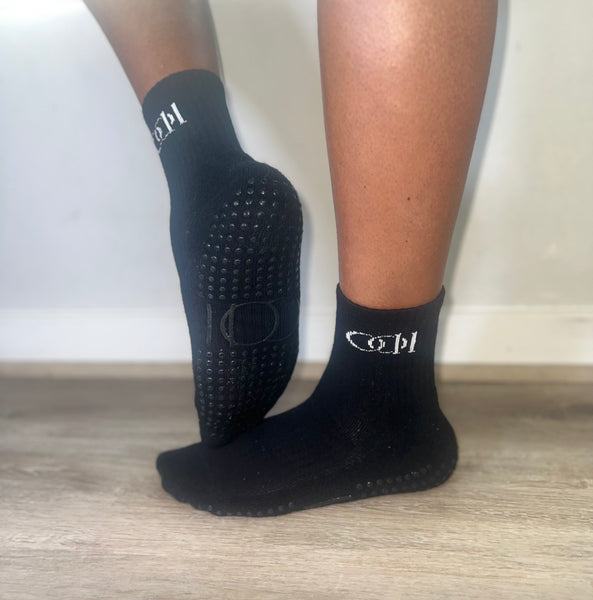 Crew Length Grip Socks